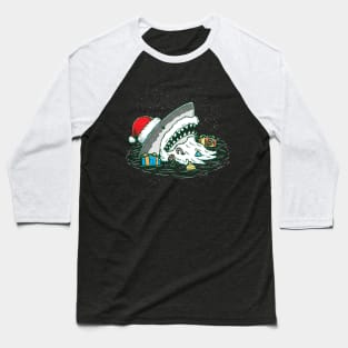 The Santa Shark Baseball T-Shirt